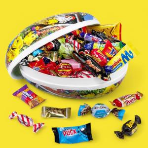 *FÖRBOKAS* Stort påskägg med 1kg godis (23cm)