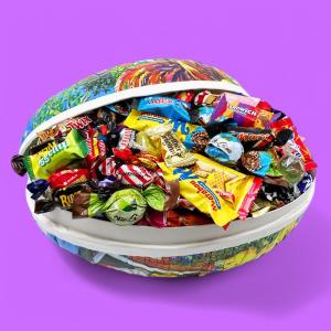 *FÖRBOKAS* Påskägg Jumbo med godis (2